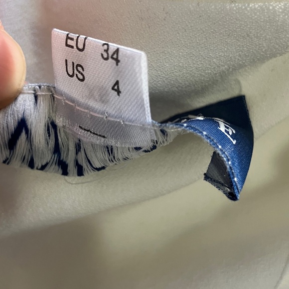 Collectif pin up white navy sailor dress xs 4 - Picture 7 of 8